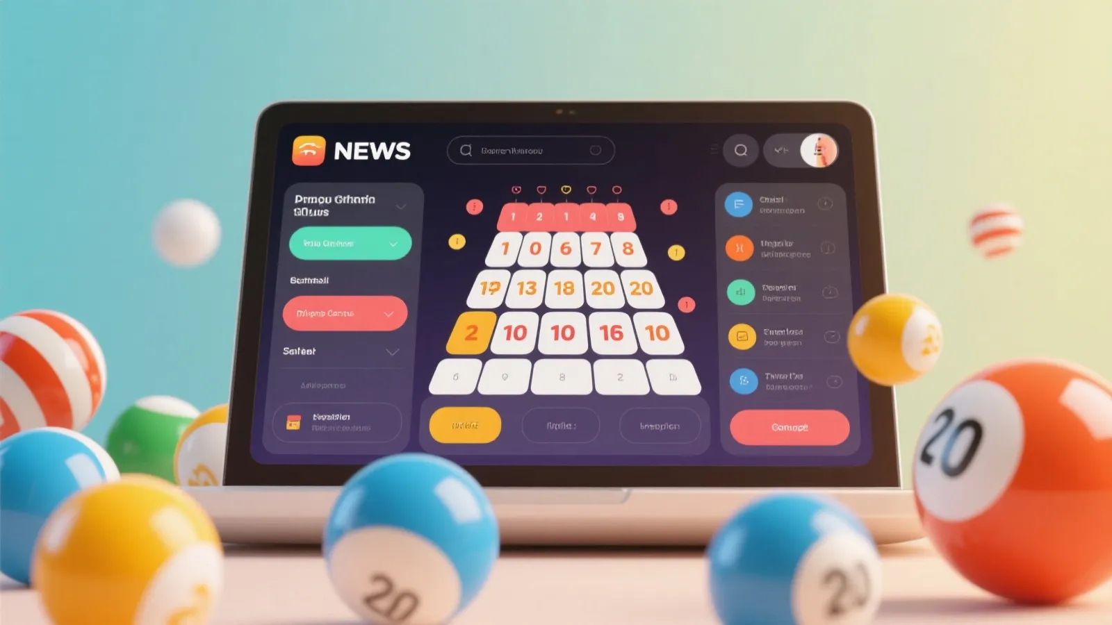 开奖资讯可视化背景